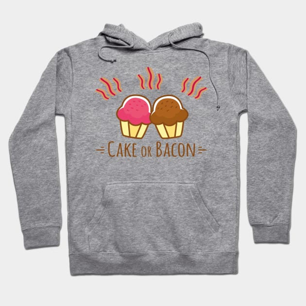 Cake or Bacon Hoodie by YellowCone